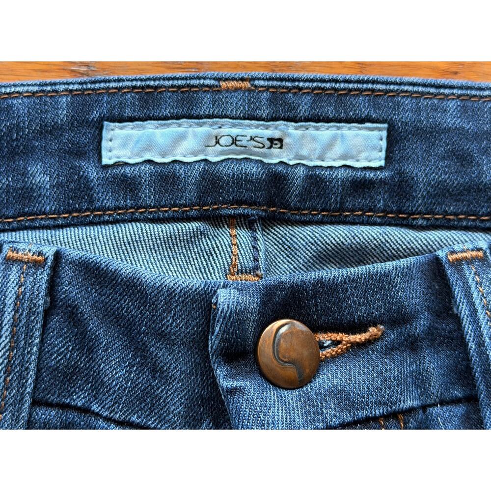 JOE’S 'Rocker' Distressed Flared Low-Rise Jeans Women sz 26 - Picture 3 of 12